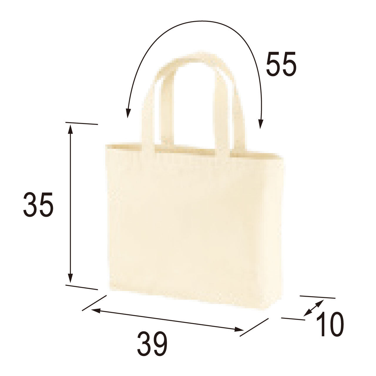 ヘビーキャンバストートバック大 ブラック